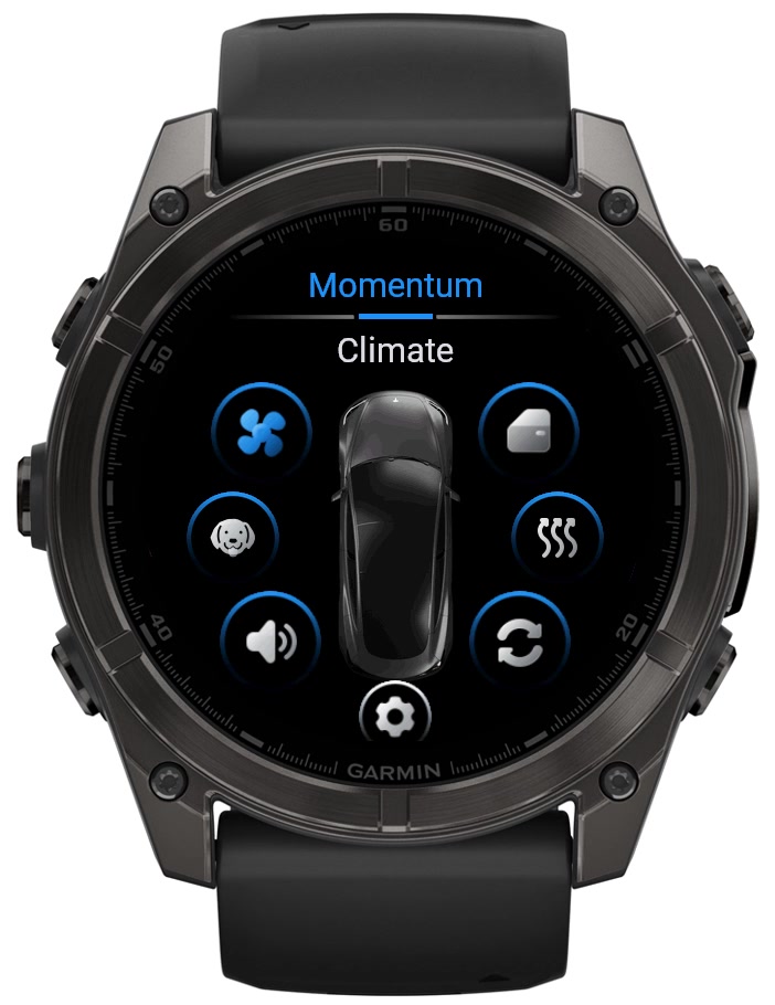 Tesla Control Watch Key on a Garmin watch